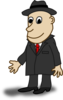 Businessman Comic Character Clip Art